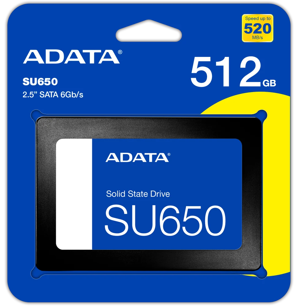 Disque Dur interne SSD ADATA SU650 SATA 2.5" 512 Go